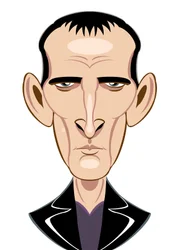 ドクターフーとしてのクリストファーエクルストン-似顔絵